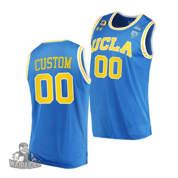 Youth's UCLA Bruins Custom 2021 March Madness PAC-12 Blue Stand Together Jersey Honor John R. Wooden - Replica