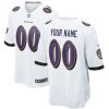 Raven Jersey Custom for Youth Baltimore Ravens Road Game Jersey - Custom