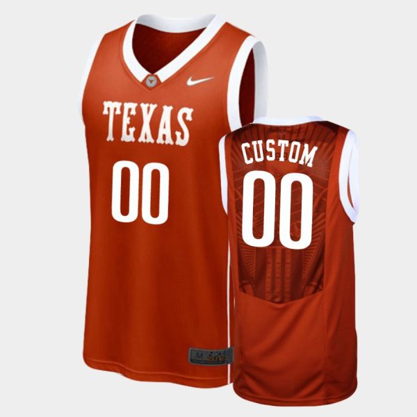 Youth's Texas Longhorns Burnt Orange Replica Elite Aerographic Custom Jersey