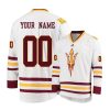 Youth's Arizona State Sun Devils White Custom Jersey - Replica