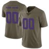 Customized Vikings Jersey for Youth CUSTOM MINNESOTA VIKINGS LIMITED GREEN 2017 SALUTE TO SERVICE JERSEY