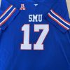 Youth's Custom College SMU Mustangs Football Jersey - Replica