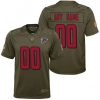 Youth's Atlanta Falcons Olive 2017 Salute to Service Game Customized Jersey - Replica