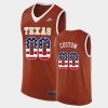 Youth's Texas Longhorns Orange USA Flag Custom Jersey - Replica