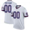 Youth's Custom New York Giants Color Rush Jersey - Legend White - Replica