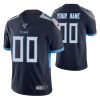 Youth's Tennessee Titans Custom Navy 100th Season Vapor Limited Jersey - Replica