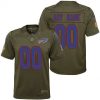 Youth's Buffalo Bills Olive 2017 Salute to Service Game Customized Jersey - Replica