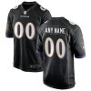 Raven Jersey Custom for Youth's Black Baltimore Ravens Alternate Custom Game Jersey