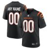 Custom Bengals Jersey for Youth Black Cincinnati Bengals Game Custom Jersey