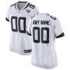 Custom Jaguars Jersey for Women's White Jacksonville Jaguars Custom Road Game Jersey