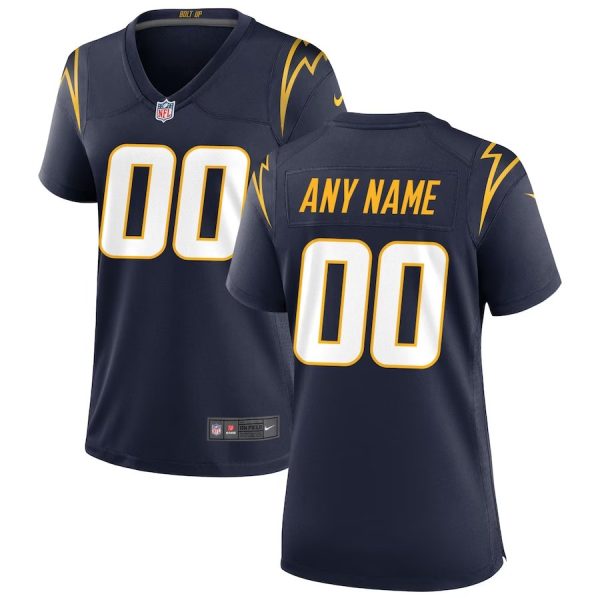 Woman's â€™s Los Angeles Chargers Alternate Custom Game Jersey - Replica