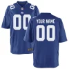 Youth's New York Giants Home Custom Game Jersey - Royal - Replica