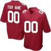 Men's New York Giants Alternate Custom Game Jersey - Red - Replica