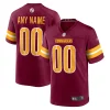 Custom Commanders Jersey for Men Washington Commanders Home Game Custom Player Jersey - Burgundy