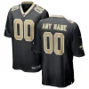 Saints Custom Jersey for Men New Orleans Saints Home Custom Game Jersey - Black