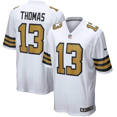 Saints Custom Jersey for Men New Orleans Saints Custom Alternate Game Jersey - White