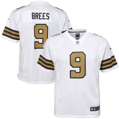 Saints Custom Jersey for Youth's New Orleans Saints Custom Alternate Game Jersey - White