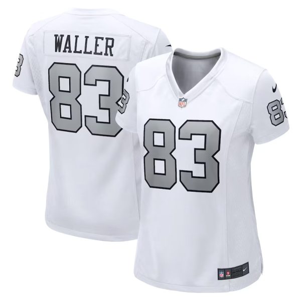 Woman's Las Vegas Raiders Alternate Custom Game Jersey - White - Replica