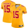 Woman's Patrick Mahomes Kansas City Chiefs Inverted Team Game Jersey - Gold - Replica