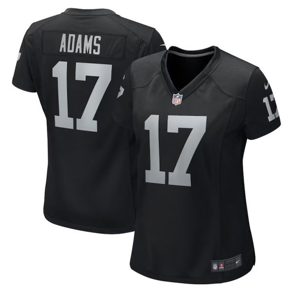 Woman's Davante Adams Las Vegas Raiders Home Game Jersey - Black - Replica