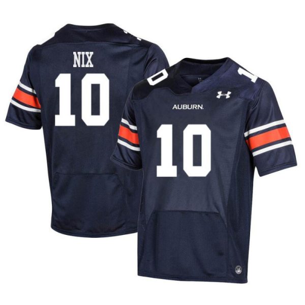 Men's #10 Bo Nix Navy Auburn Tigers Alumni Jersey - Replica