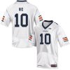 Men's #10 Bo Nix White Auburn Tigers Alumni Jersey - Replica