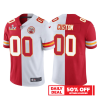 Custom Chiefs Jersey for Men Kansas City Chiefs Custom Super Bowl LV Split Vapor Limited Jersey - Red White