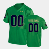 Youth's Notre Dame Fighting Irish Kelly Green Replica Under Armour Custom Jersey