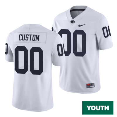 Custom Penn State Jerseys for Youth's Penn State Nittany Lions Custom White Limited College Football Jersey - Replica