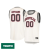 Youth's Customized Louisville Cardinals Cream Retro Jersey - Replica