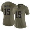 Woman's Patrick Mahomes Kansas City Chiefs 2022 Salute To Service Jersey - Limited Olive - Replica