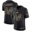 Men's Chiefs #15 Patrick Mahomes Black Gold Stitched Football Vapor Untouchable Limited Jersey - Replica