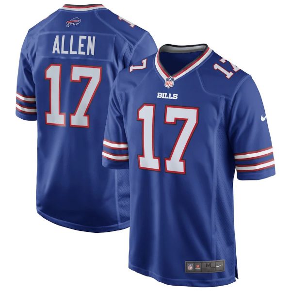 Youth's Josh Allen Buffalo Bills Team Game Player Jersey - Royal - Replica