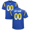 Youth Royal Los Angeles Rams Custom Game Jersey - Replica