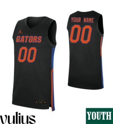 Custom Florida Gators Jersey, Black Youth's, Replica Custom Jersey