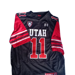 Custom Utah Utes Jersey, Black Men's, Replica College Football Jersey