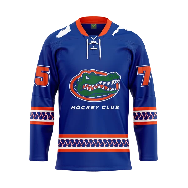 Custom Florida Gators Jersey, Royal Men's, Replica Hockey Jersey