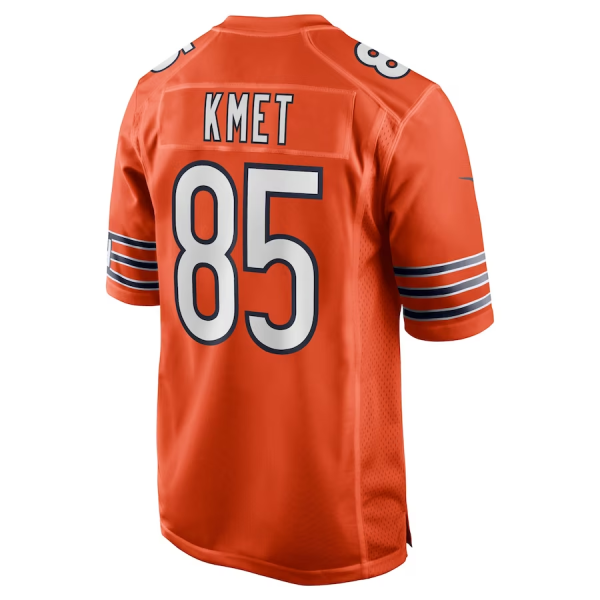 Cole Kmet Jersey, Orange Men's, Alternate Game Jersey - Replica