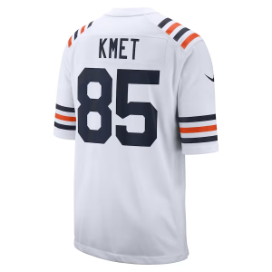 Cole Kmet Jersey, White Men's, Game Alternate Jersey - Replica