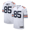 Cole Kmet Jersey, White Men's, Game Alternate Jersey - Replica