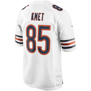 Cole Kmet Jersey, White Men's, Game Player Jersey - Replica