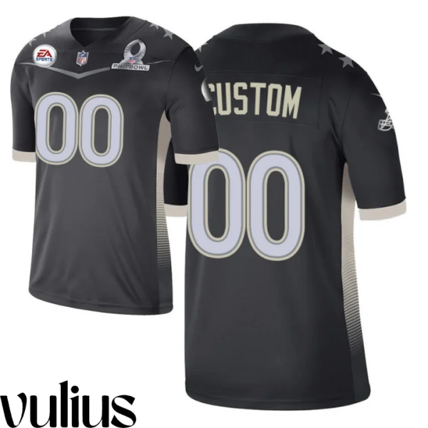 Browns Custom Jersey, Grey Men's Jersey, Anthracite 2021 AFC Pro Bowl Game Jersey - Replica