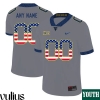 Wvu Football Jersey Custom, Grey Youth's, USA Flag College Football Jersey - Replica