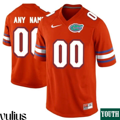 Custom Florida Gators Jersey, Orange Youth's, Custom Jersey - Replica