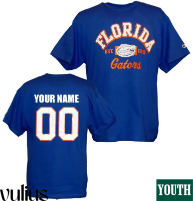 Custom Florida Gators Jersey, Blue Youth's, Custom Player Jersey - Replica