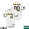 Custom Michigan Jerseys, White Youth's, World Series Jersey - Replica