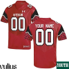 Custom Utah Utes Jersey, Red Youth's, Custom Football Jersey - Replica