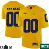 Custom Michigan Jerseys, Yellow Youth's, College Limited Football Customized Jersey - Replica