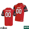 Custom Utah Utes Jersey, Red Youth's, College Football Jersey - Replica