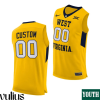 Wvu Football Jersey Custom, Yellow Youth's, 2020-21 Alternate Jersey - Replica